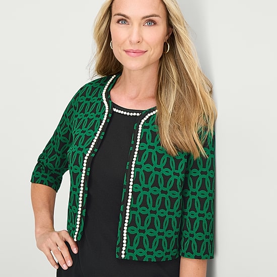 Maya Brooke Womens Jacket Dress