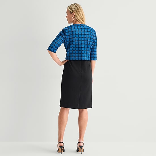Maya Brooke Womens Jacket Dress