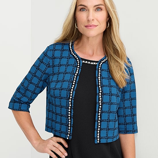 Maya Brooke Womens Jacket Dress