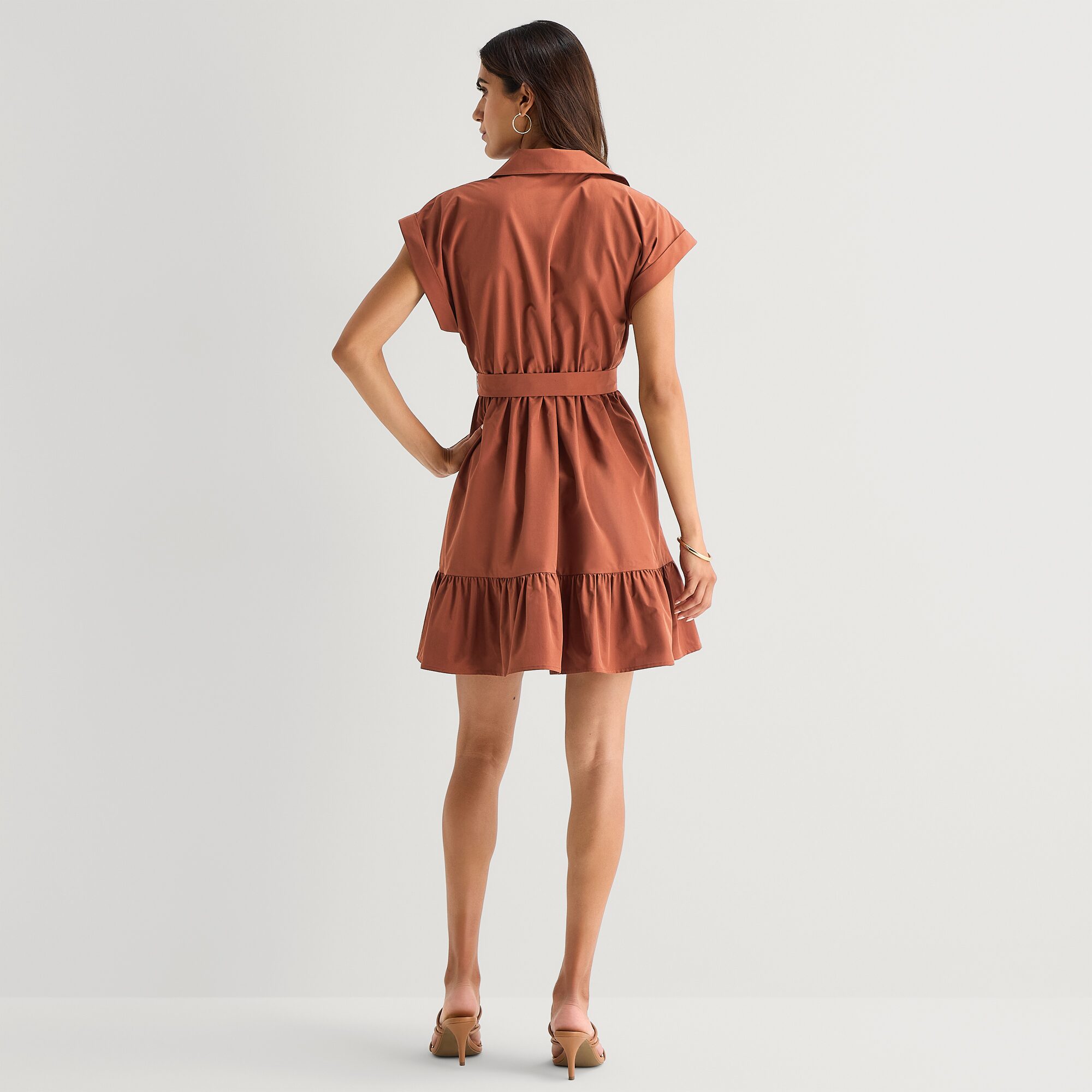 52seven Womens Short Sleeve Shirt Dress