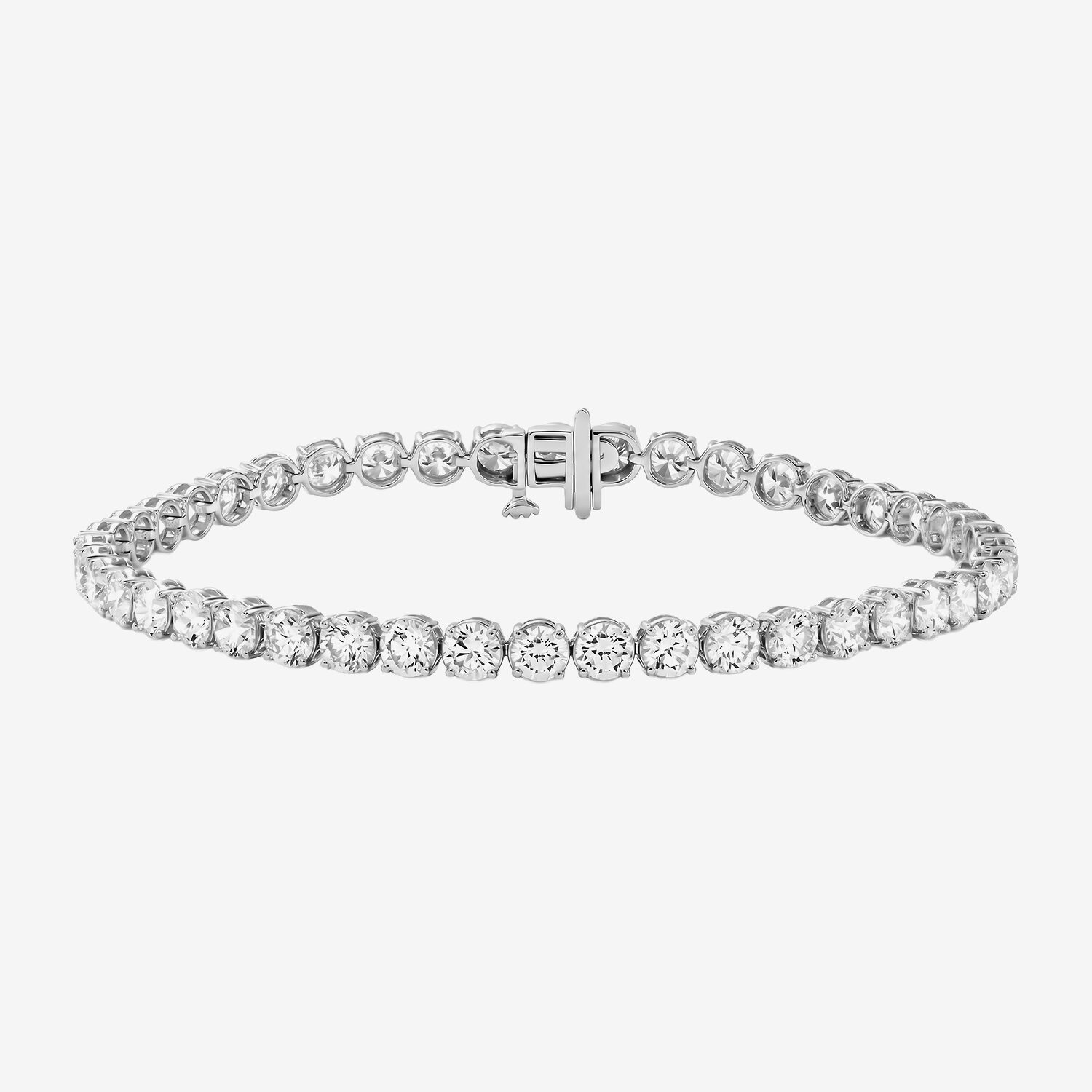 F / Si2) Womens Ct.T.W. Lab Grown White Diamond 10K Gold Inch Tennis Bracelet