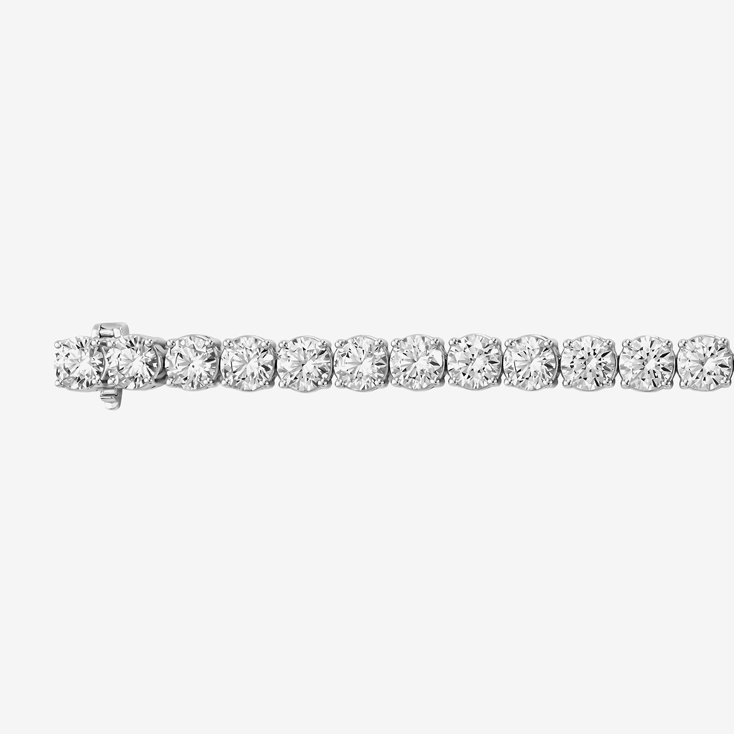F / Si2) Womens Ct.T.W. Lab Grown White Diamond 10K Gold Inch Tennis Bracelet