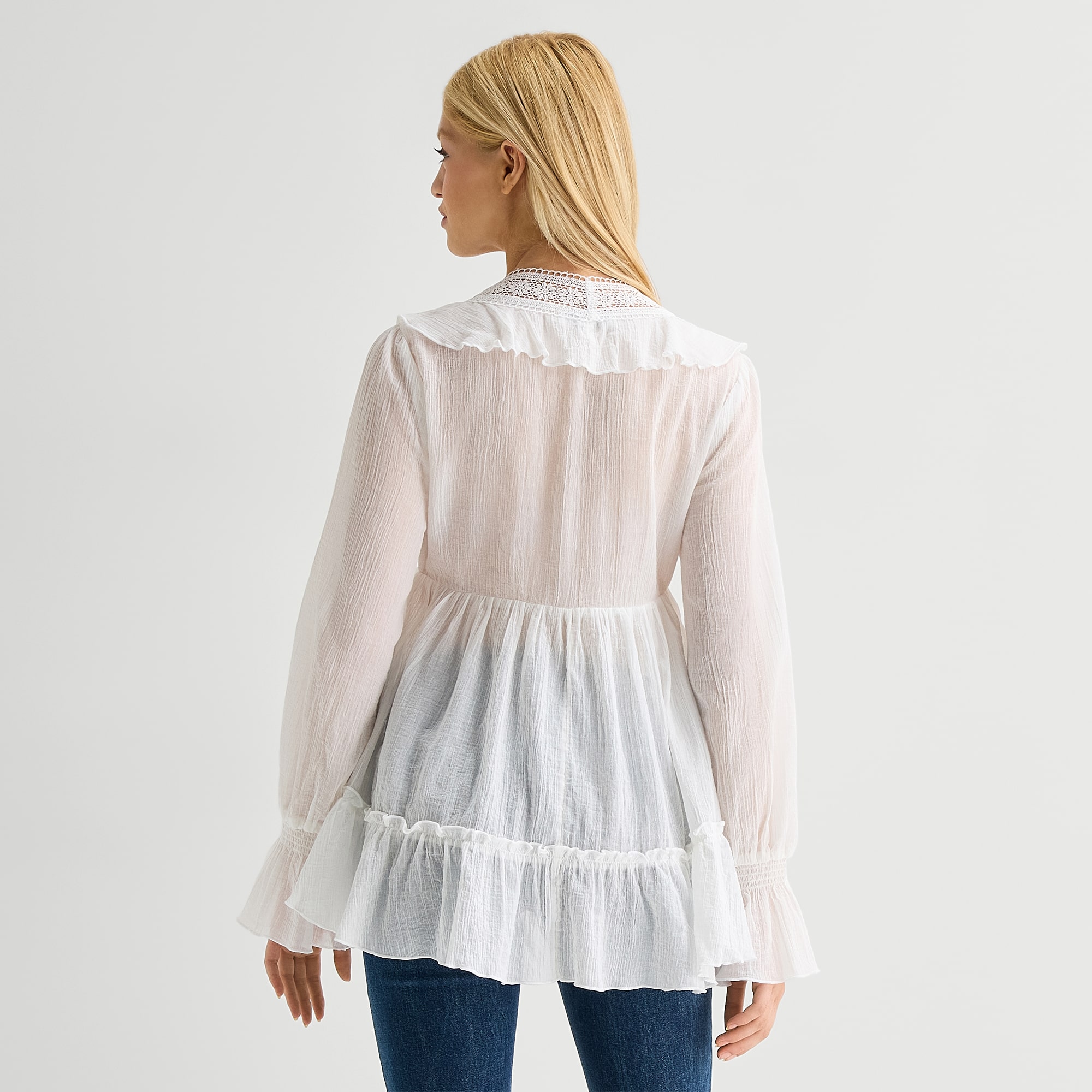 Arizona Juniors Womens V Neck Long Sleeve Tunic Top