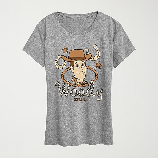 Womens Crew Neck Short Sleeve Regular Fit Toy Story Graphic T-Shirt