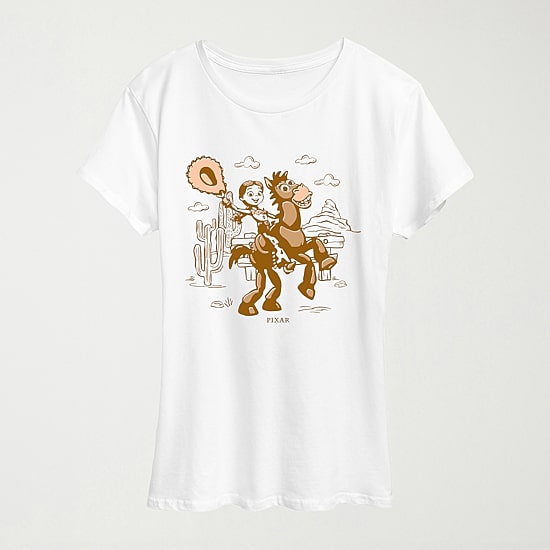 Womens Crew Neck Short Sleeve Regular Fit Toy Story Graphic T-Shirt