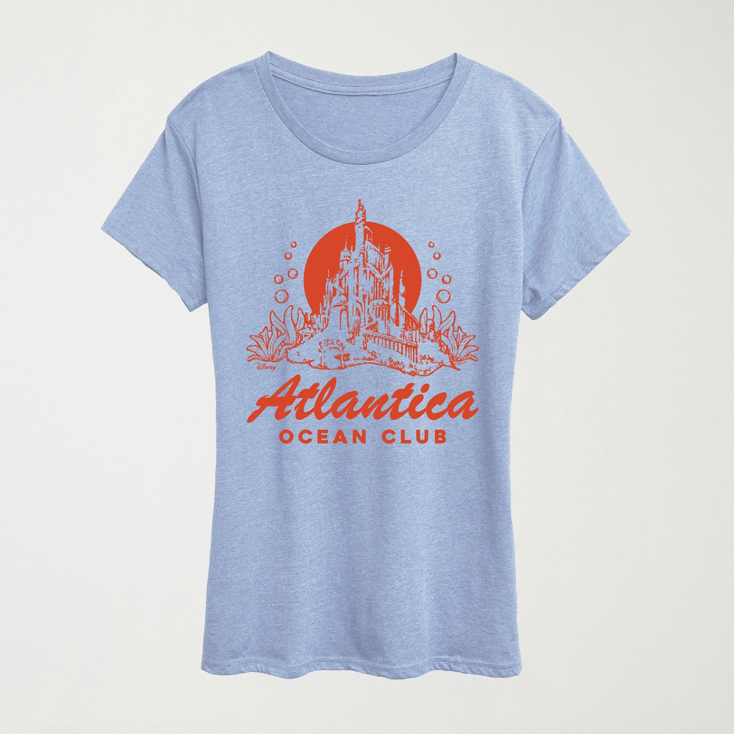 Womens Crew Neck Short Sleeve Regular Fit Ariel Princess Graphic T-Shirt