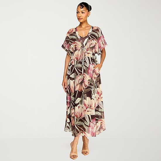 kimono dress short sleeve HM Floral Purple Kimono Short Sleeve Mini Sun Dress Sz 4 S Belt Peplum V  Neck