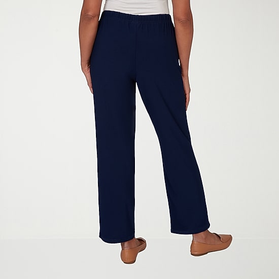 Alfred Dunner Classics Womens Mid Rise Soft Knit Pull-On Pant
