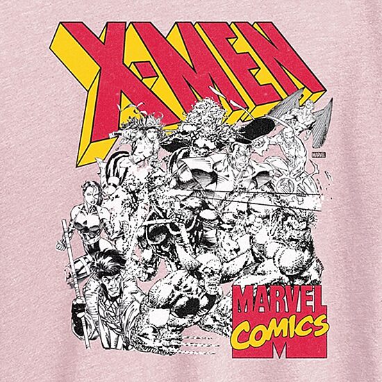Womens Crew Neck Short Sleeve Regular Fit Marvel Graphic T-Shirt