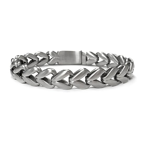 8 1/2 Inch Mens Stainless Steel 8 1/2 Inch Link Bracelet
