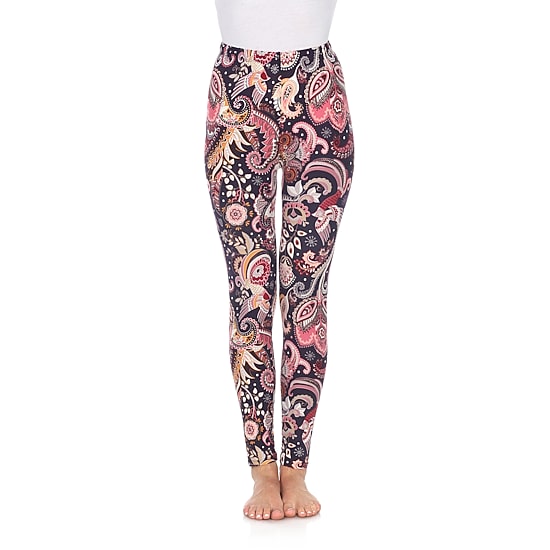 White Mark Womens Mid Rise 26" Full Length Leggings