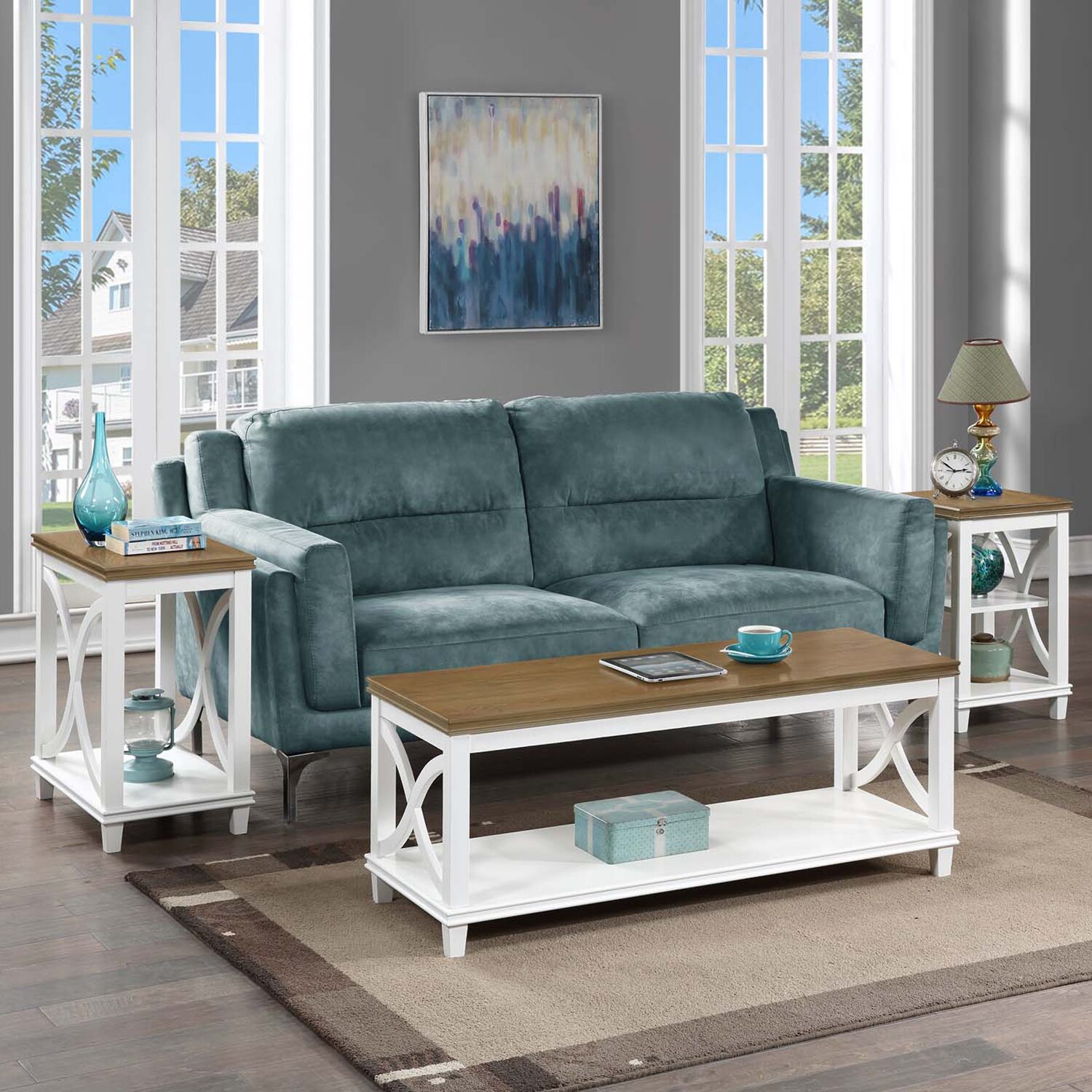 Convenience Concepts Florence Living Room Collection Chairside Table