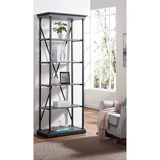 Furniture of America™ Blue River Home Office Collection 5-Shelf Bookcase