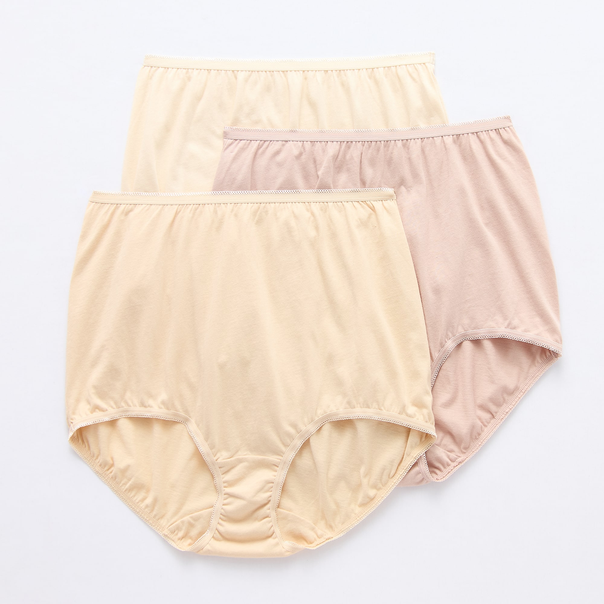 Underscore Cotton Womens 3 Pack Brief Panty