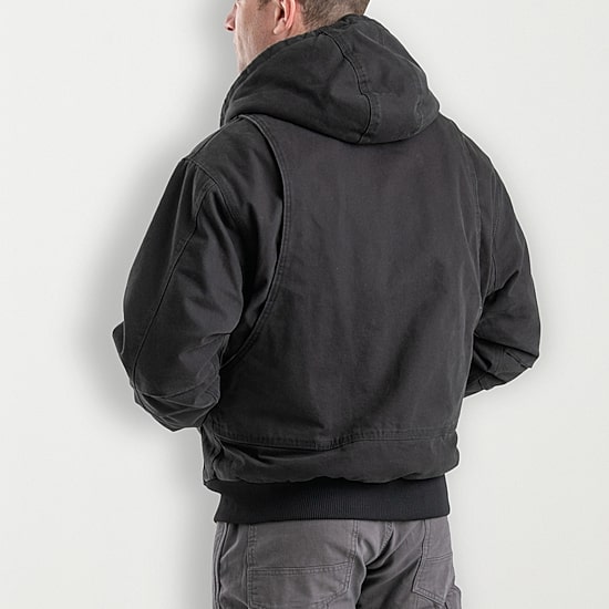 Berne Flex180 Mens Hooded Heavyweight Big and Tall Work Jacket