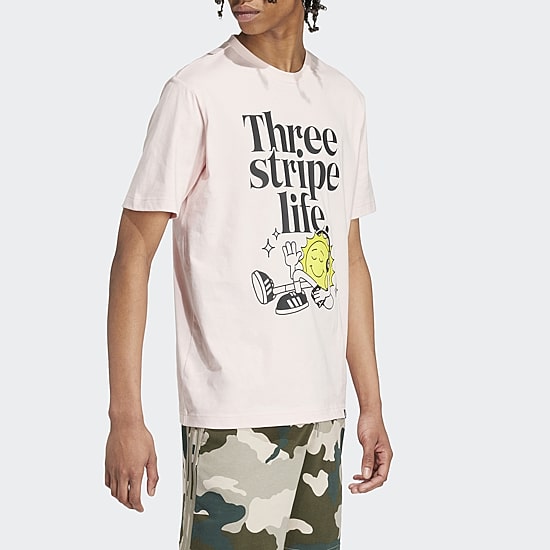 adidas Mens Crew Neck Short Sleeve Regular Fit Graphic T-Shirt