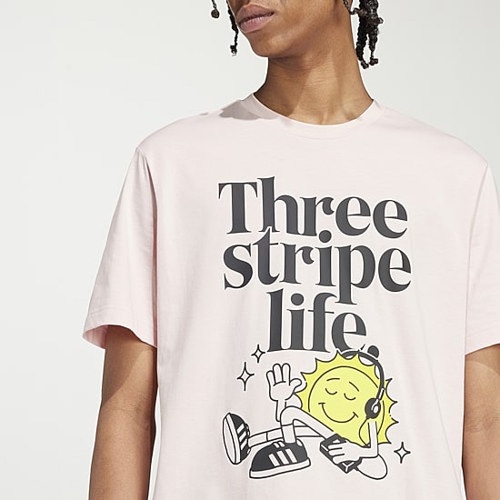 adidas Mens Crew Neck Short Sleeve Regular Fit Graphic T-Shirt
