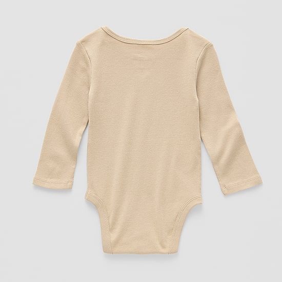 Okie Dokie Baby Unisex Round Neck Long Sleeve Rib Bodysuit