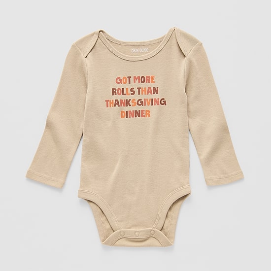 Okie Dokie Baby Unisex Round Neck Long Sleeve Rib Bodysuit