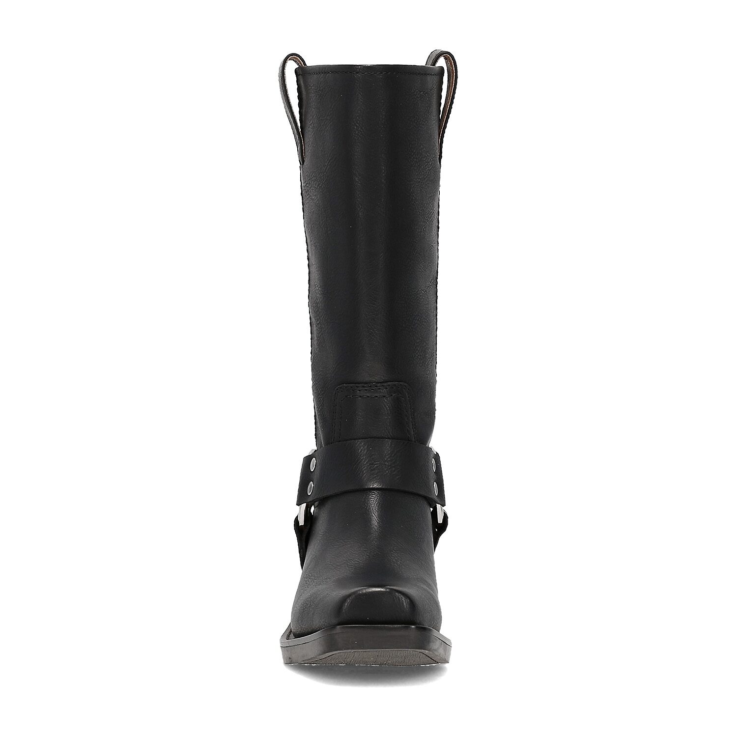 Frye and Co. Womens Lorrie Stacked Heel Motorcycle Boots