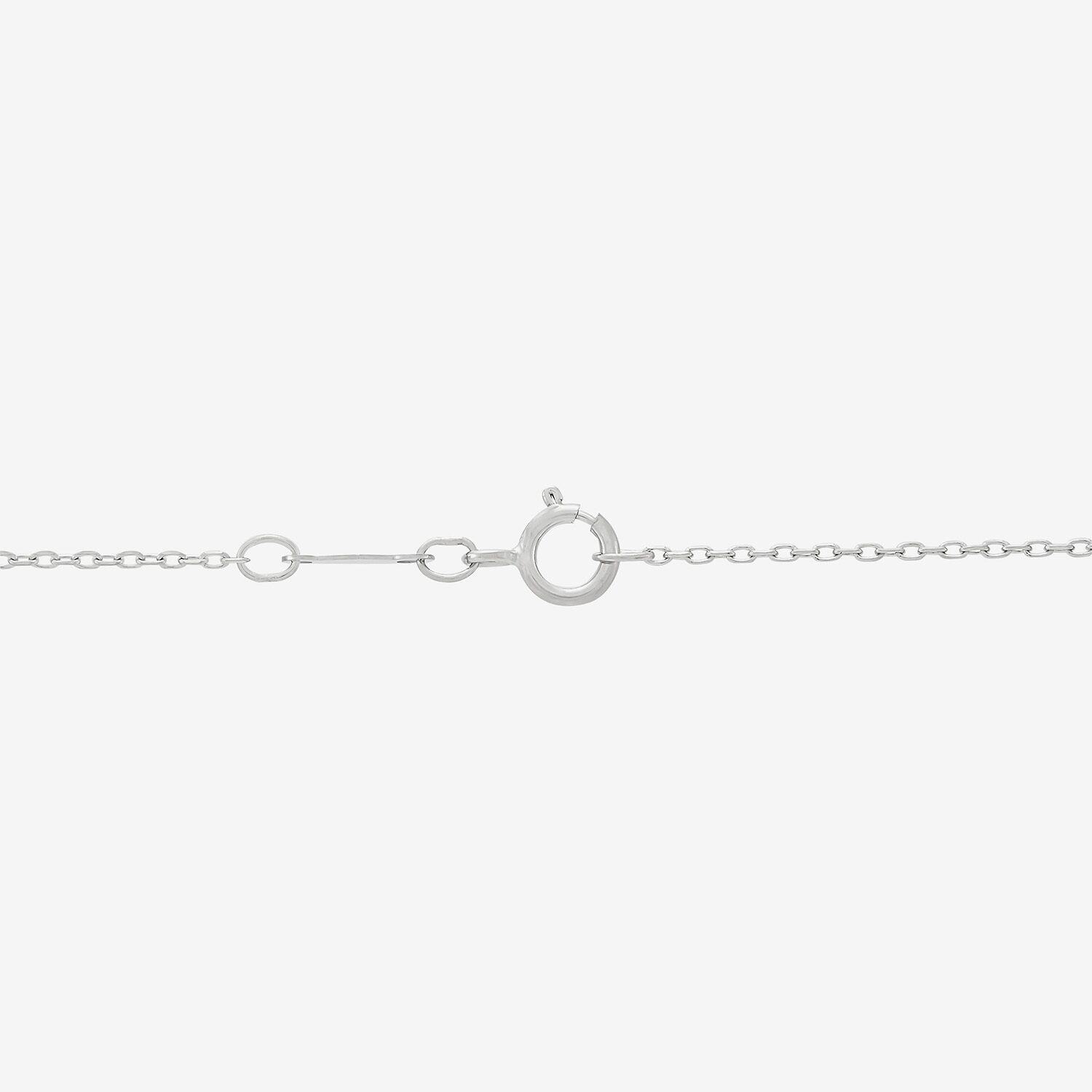 Womens 3 CT. Lab Grown White Diamond 14K Gold Round 18 Inch Pendant Necklace