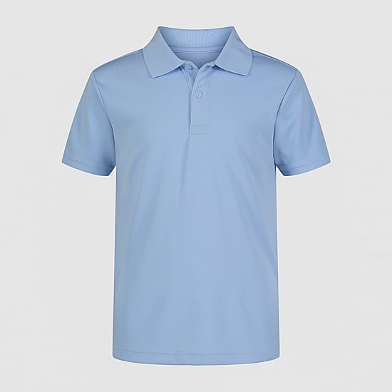 IZOD Performance Mesh Boys Short Sleeve Regular Fit Wrinkle Resistant Moisture Wicking Polo Shirt