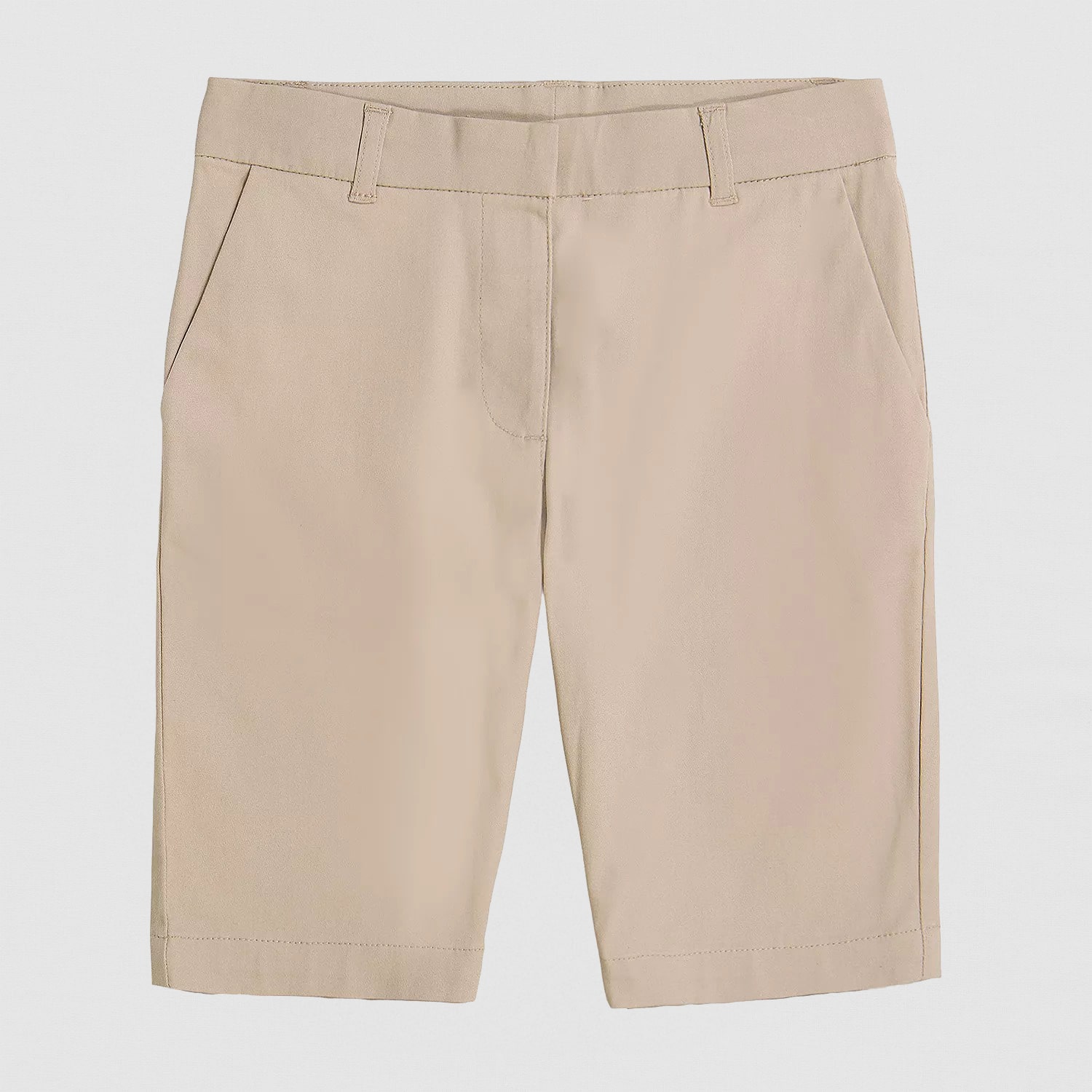 IZOD Little & Big Kid Girls Adaptive Stretch Fabric Adjustable Waist Features Easy-on + Easy-off Bermuda Short