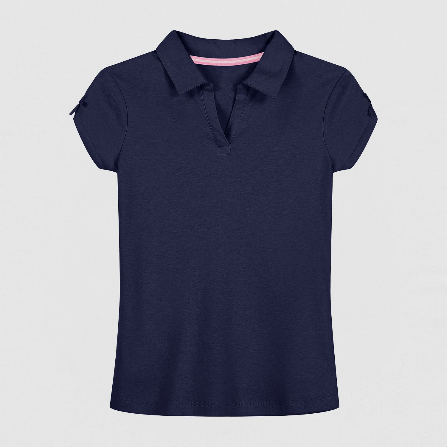 IZOD Little & Big Kid Girls Short Sleeve Regular Fit Stretch Fabric Polo Shirt