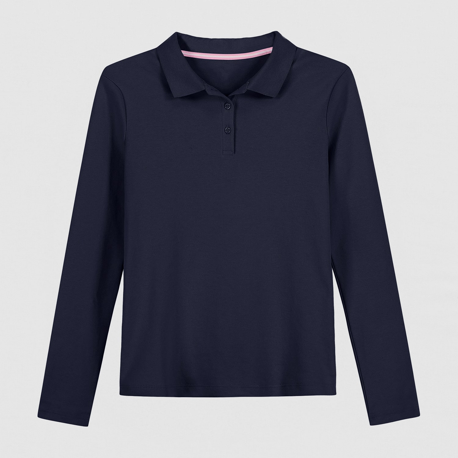 IZOD Little & Big Kid Girls Long Sleeve Regular Fit Stretch Fabric Polo Shirt