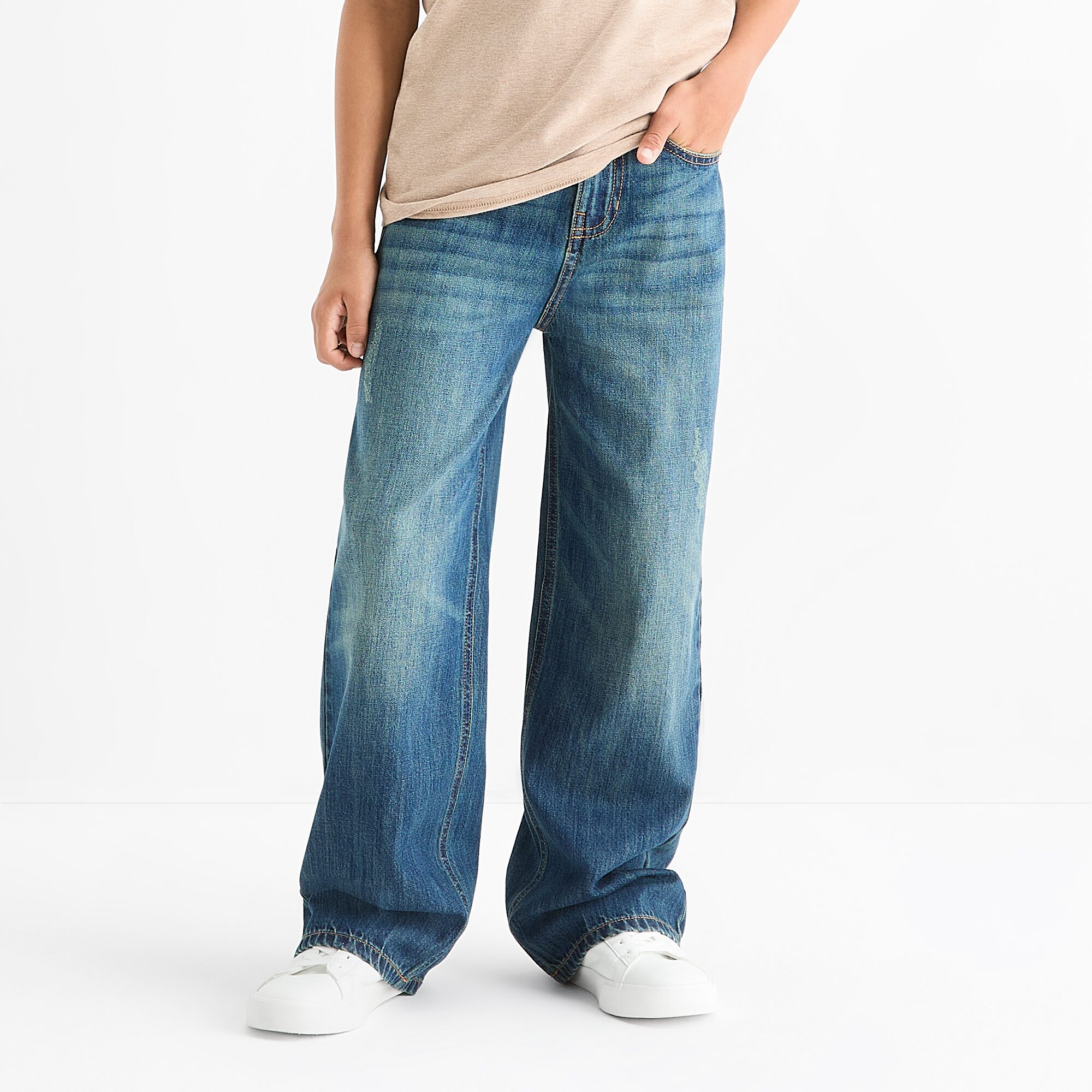 Thereabouts Little & Big Kid Boys Adjustable Waist Baggy Fit Jean