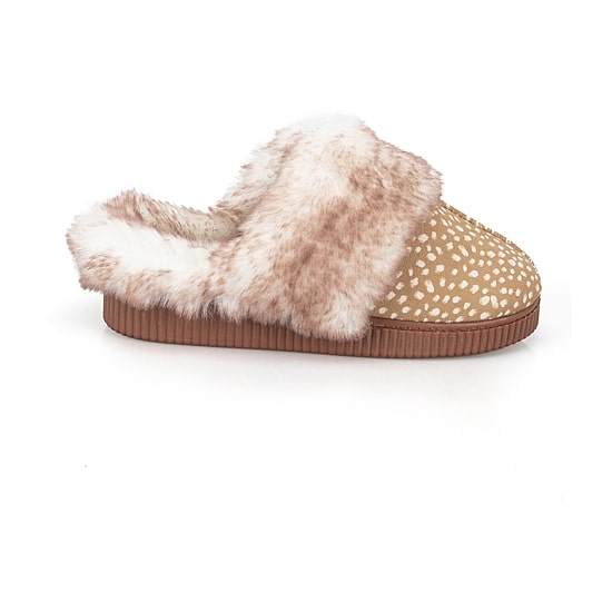JS Jessica Simpson Fur Womens Clog Slippers