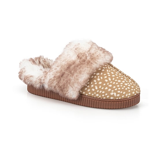 JS Jessica Simpson Fur Womens Clog Slippers