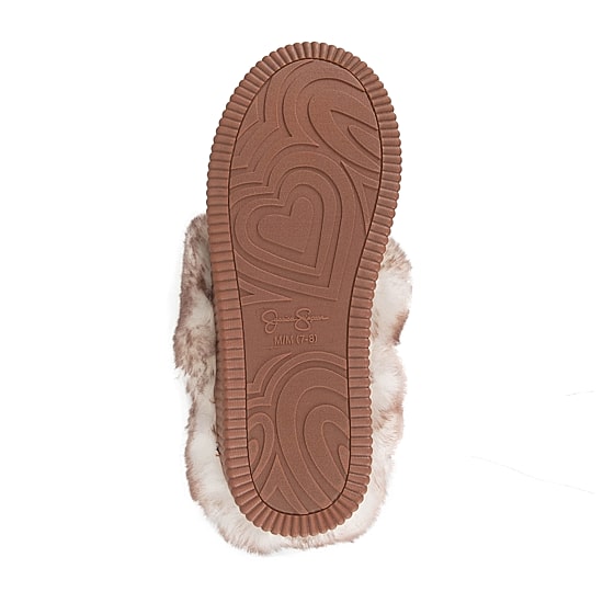 JS Jessica Simpson Fur Womens Clog Slippers