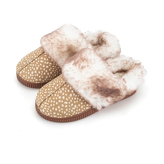 JS Jessica Simpson Fur Womens Clog Slippers