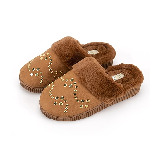 JS Jessica Simpson Studded Womens Clog Slippers