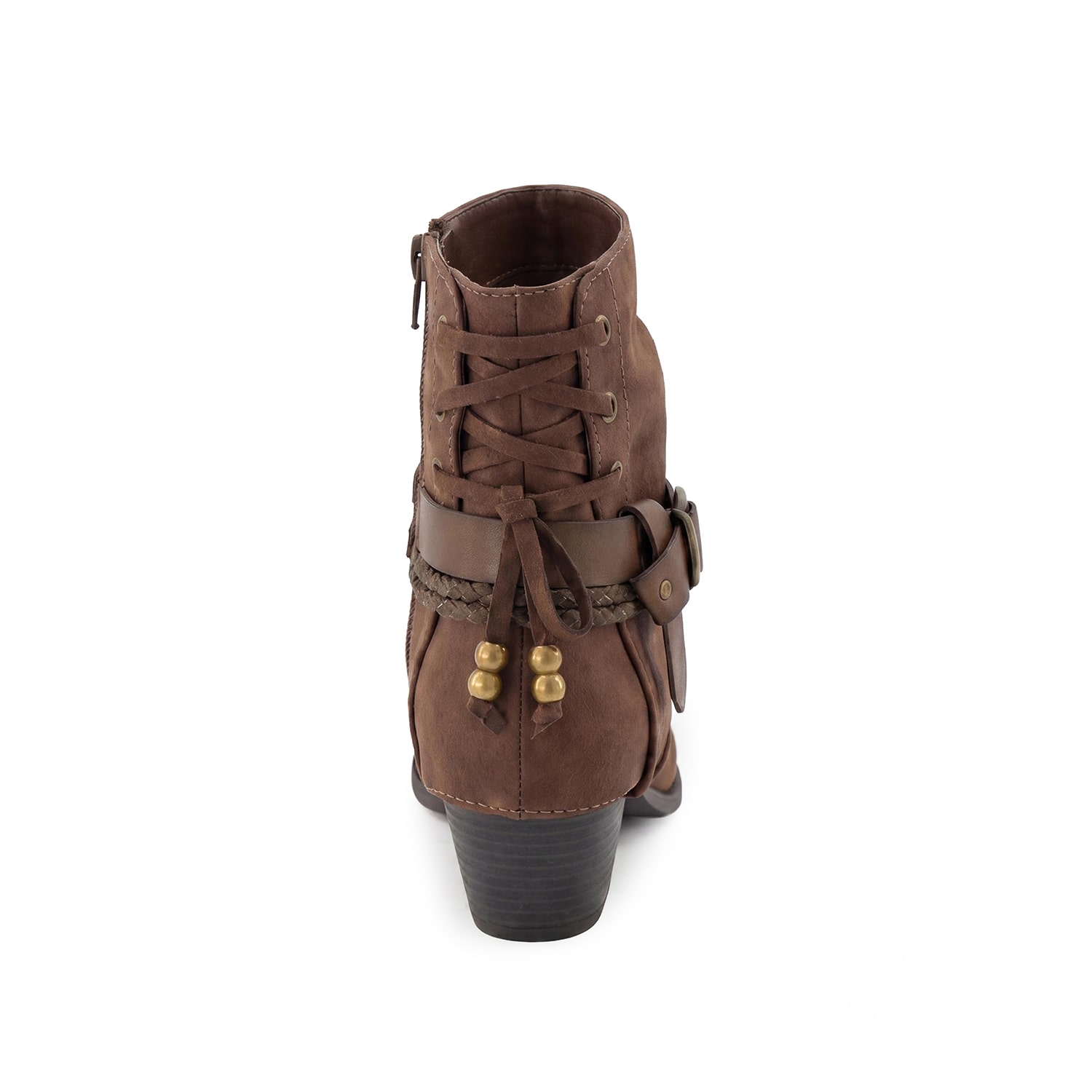 Pop Womens Encinitas Block Heel Booties