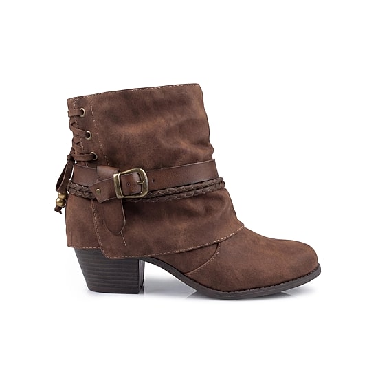 Pop Womens Encinitas Block Heel Booties