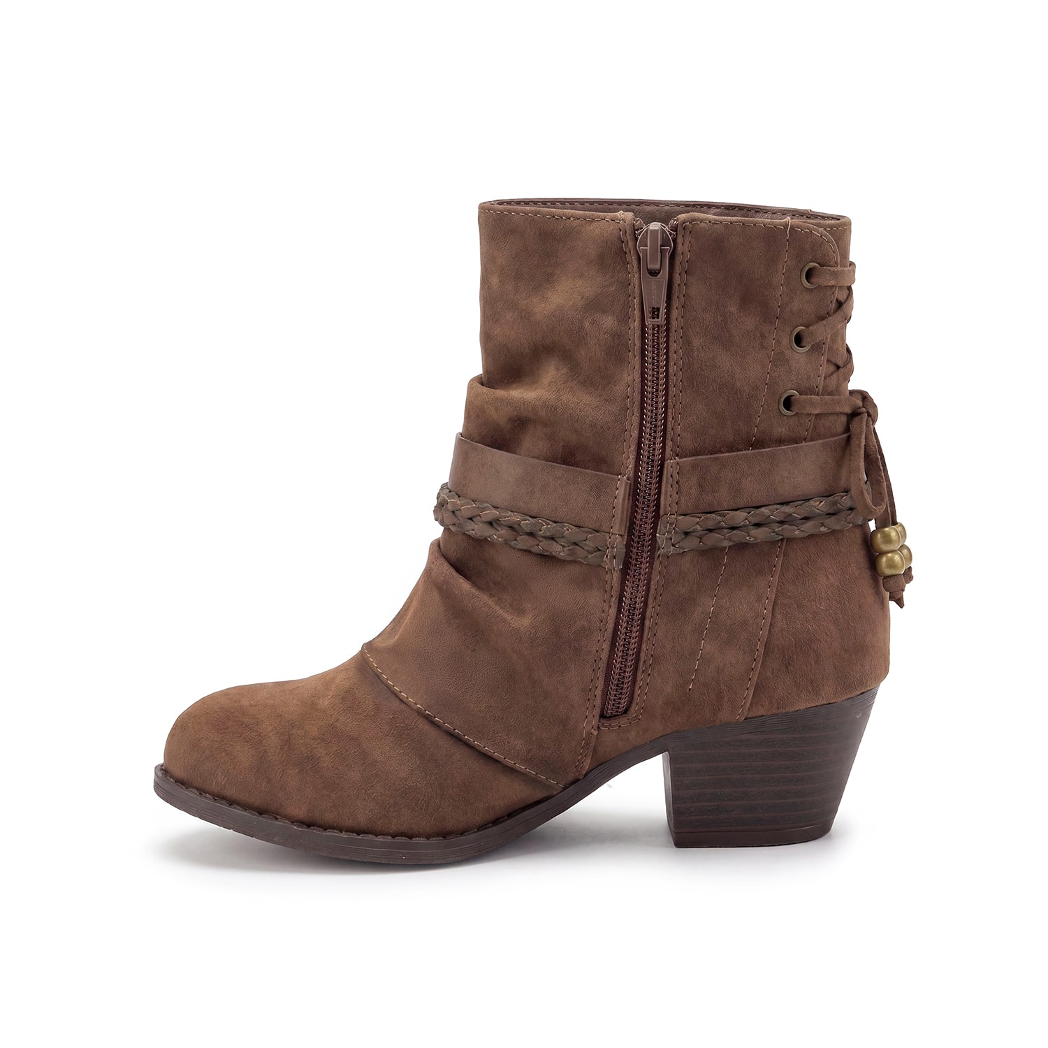 Pop Womens Encinitas Block Heel Booties