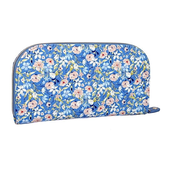 Julia Buxton Dome Womens RFID Blocking Zip Around Wallet