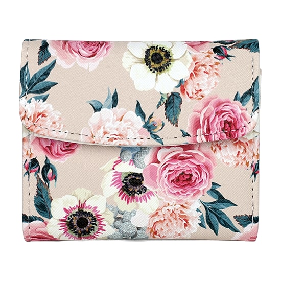 Julia Buxton Mini Womens RFID Blocking Trifold Wallet