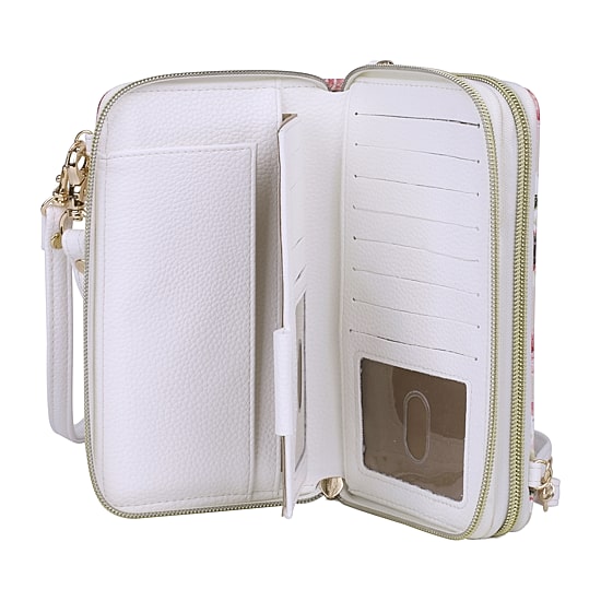 Julia Buxton Ultimate Organizer Womens RFID Blocking Wristlet Wallet