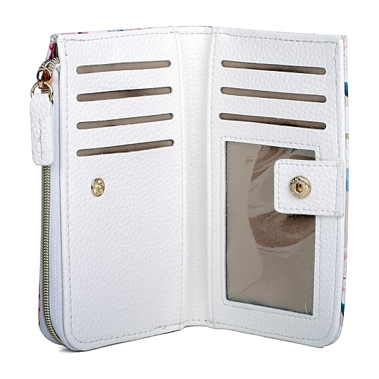 Julia Buxton Womens RFID Blocking Zip Around Wallet