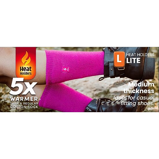 Heat Holders  Lite Starling Mens 1 Pair Crew Socks