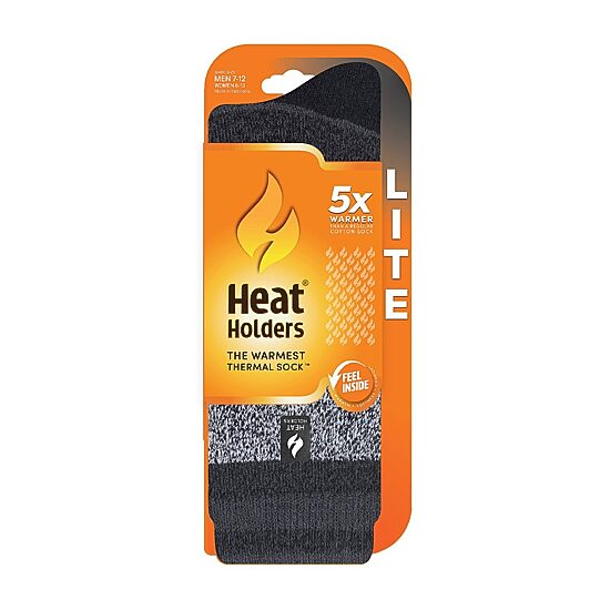 Heat Holders  Lite Starling Mens 1 Pair Crew Socks