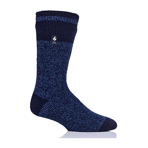 Heat Holders Mens Crew Socks In Blue