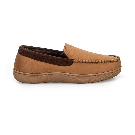 Wembley Contrast Microsuede Venetian Mens Moccasin Slippers