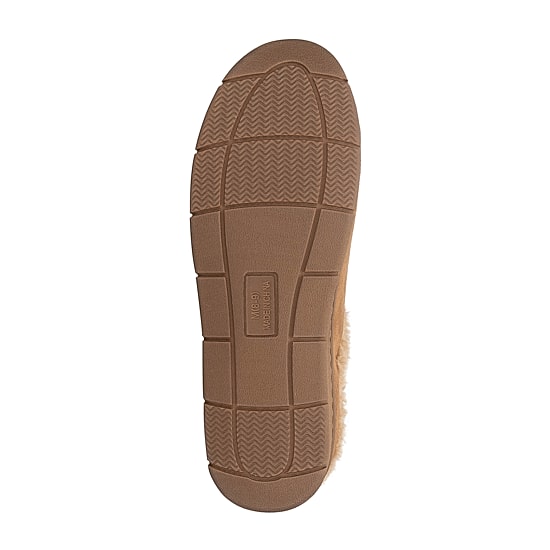 Wembley Sherpa Collar Microsuede Mens Memory Foam Clog Slippers