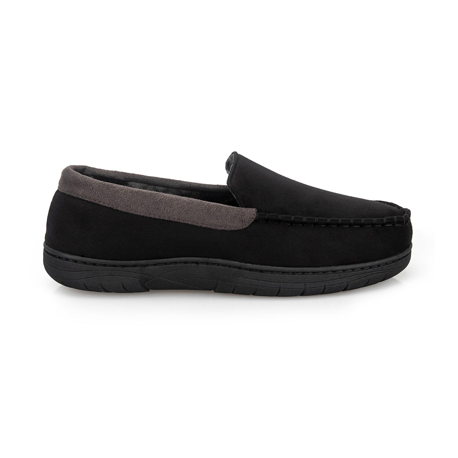 Wembley Contrast Microsuede Venetian Mens Moccasin Slippers