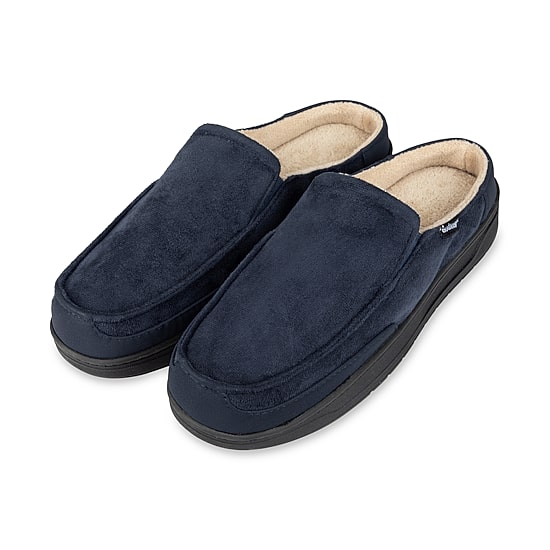 Isotoner Carter Water Repellant Microsuede Mens Clog Slippers