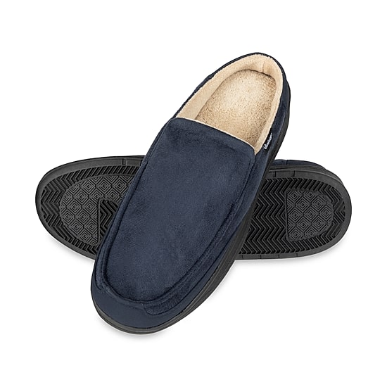 Isotoner Carter Water Repellant Microsuede Mens Clog Slippers